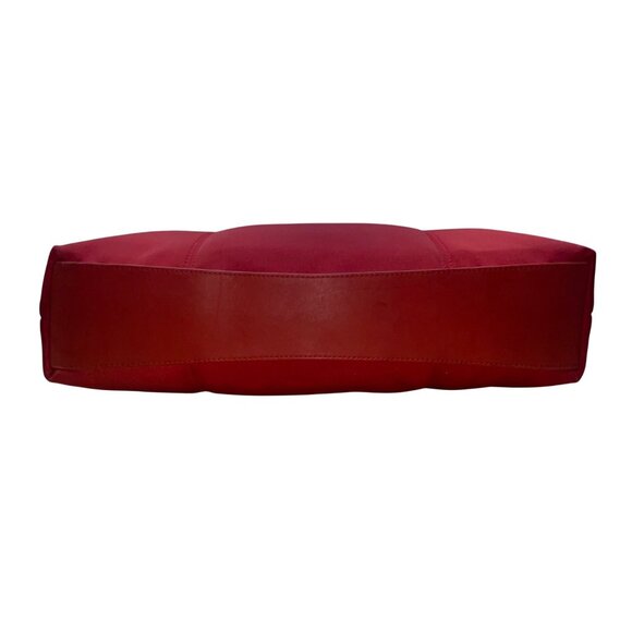 Coach Women’s Red Nylon With Leather Handles Zipper Closure Tote Bag - Picture 7 of 14